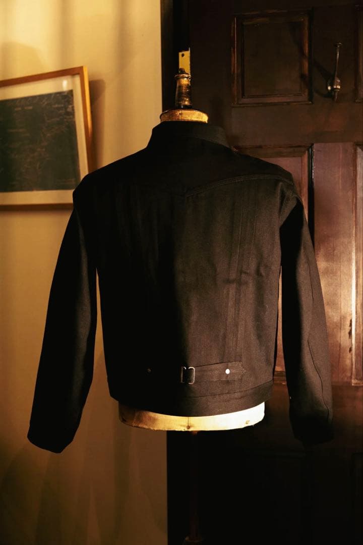 ブラードクロージング DENIM JACKET DENIM PANTSブラック