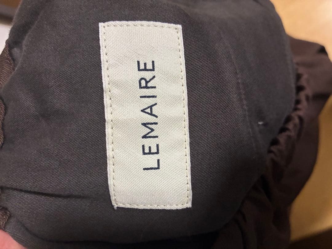 LEMAIRE ブラウン ワイドスラックス