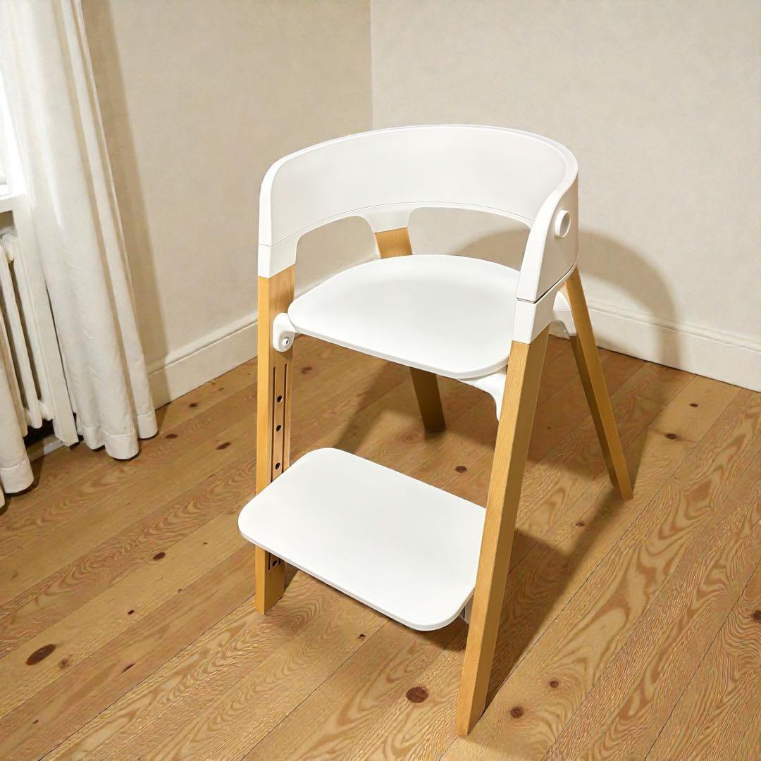 【極美品】STOKKE ステップス ベビーセット 人気 ホワイト ナチュラル