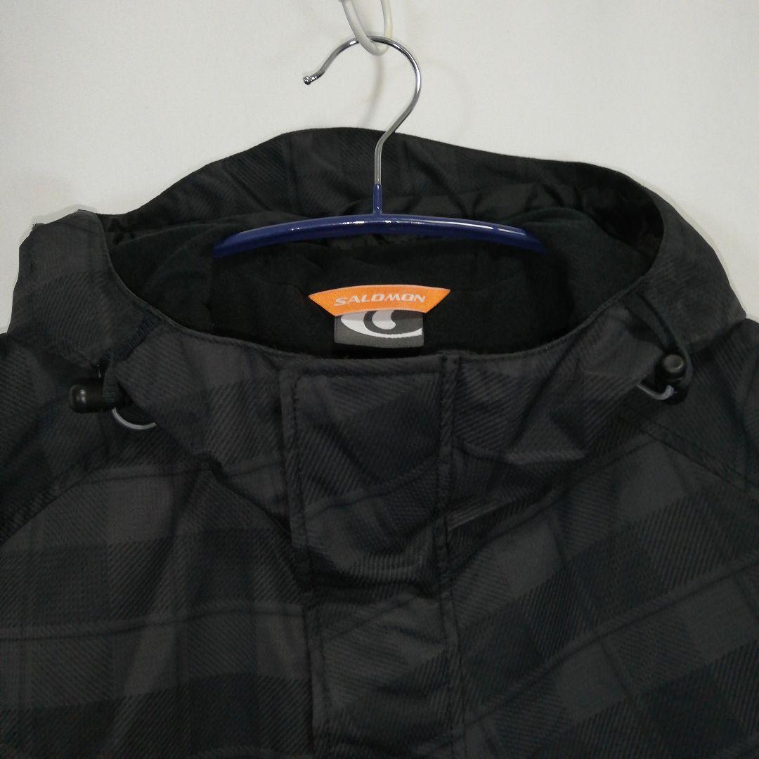 SALOMON メンズ スキーウェア ジャケット ブラック グレー M サロモン