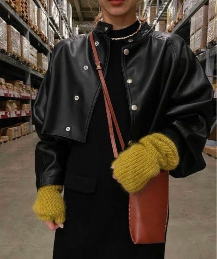 AMERI VINTAGE アメリヴィンテージ　レザーショートジャケット