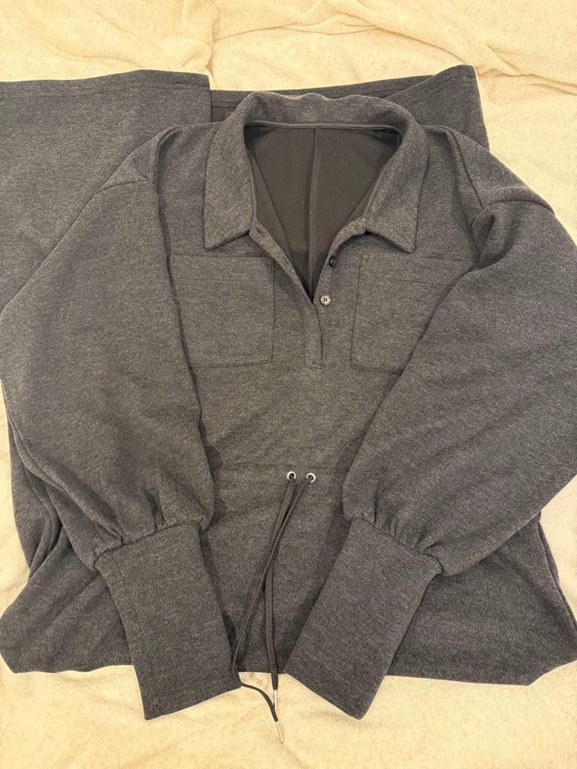 Ameri正規品★RELAX DRAWSTRING SWEAT DRESS