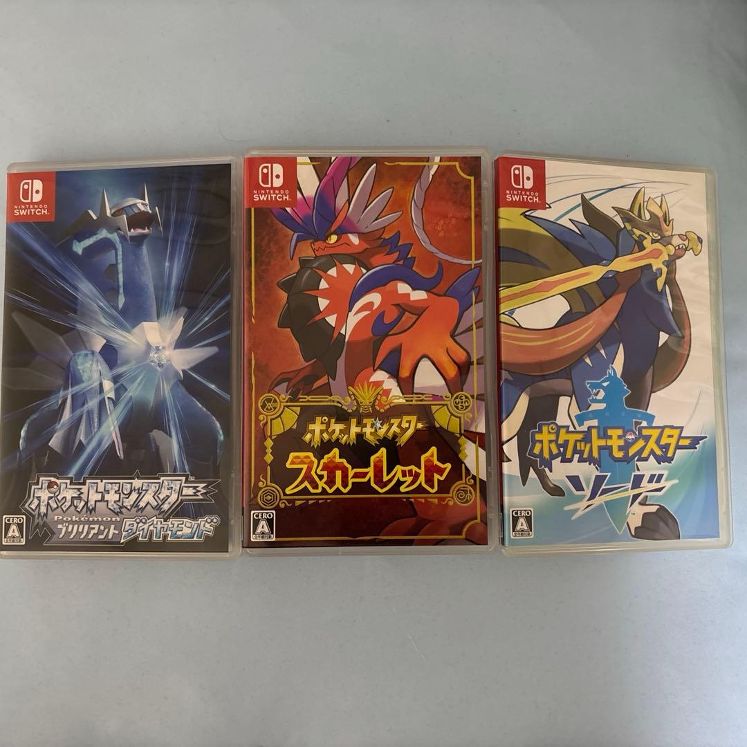 ポケモン3点セット スカーレット　ソード　VD Switch スイッチ　ソフト