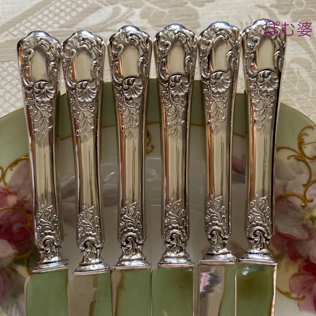 【フランス／アンリ・ラペール】純銀／デザートナイフ フルーツナイフ 1本