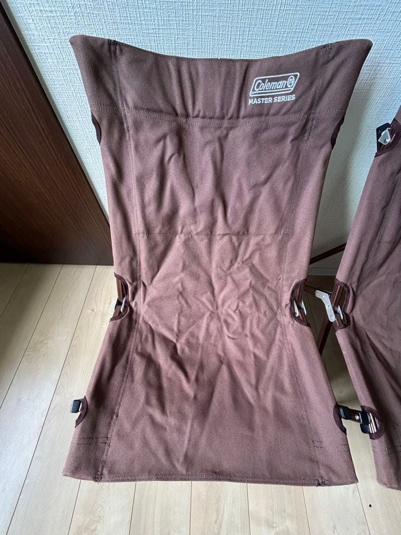 本日20時削除　コールマン　マスターシリーズ　キャンバスローチェア　2脚セット