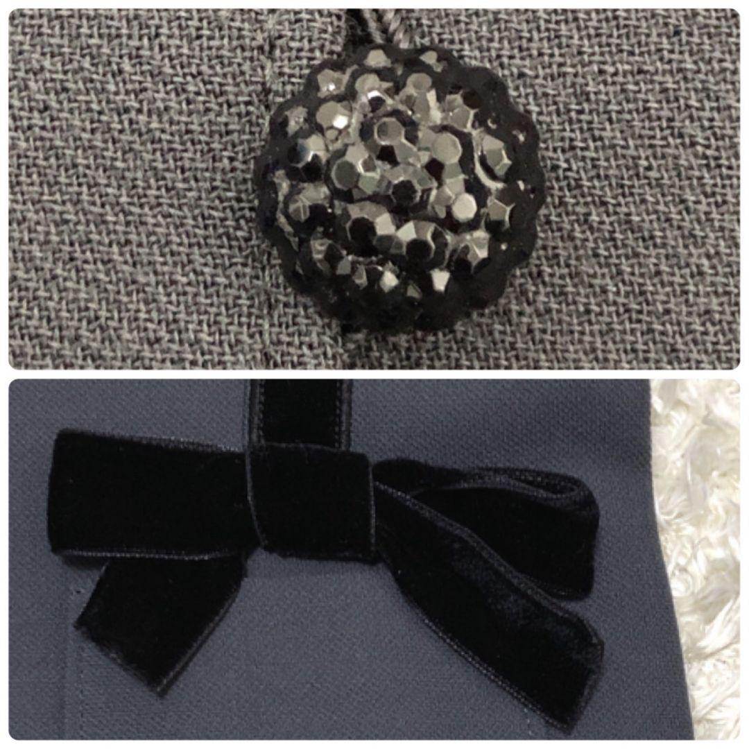 極美品★ジュンアシダ リボン セットアップ スーツ上下 ジャケット スカート 9