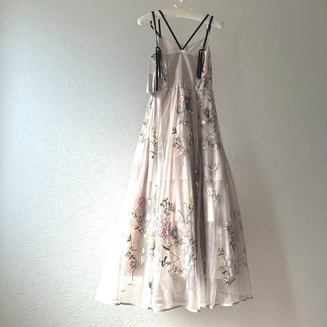 SNIDEL エンブロイダリーチュールドレス