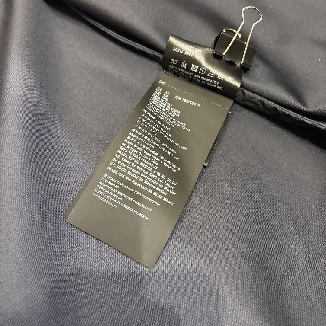 美品　PRADA Re-Nylon シャツ　三角ロゴ　XL 紺
