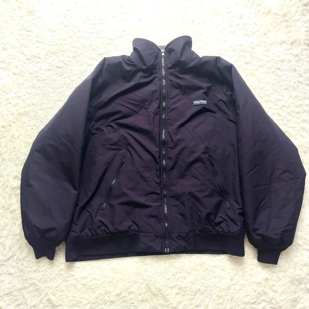 美品 LAND'S END スコール ジャケット ネイビー L 90s 短丈
