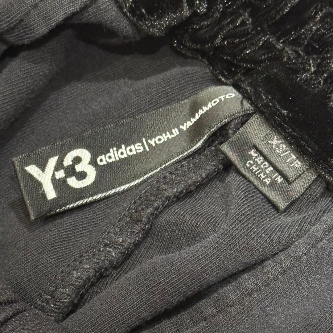 Y-3 adidas ブラック サルエルパンYOHJIYAMAMOTO