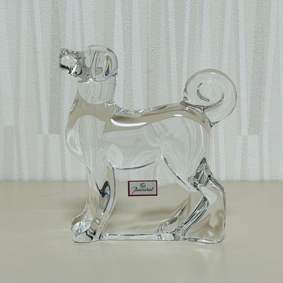 Baccarat バカラ 干支 クリスタル フィギュリン 置物 戌 犬 イヌ