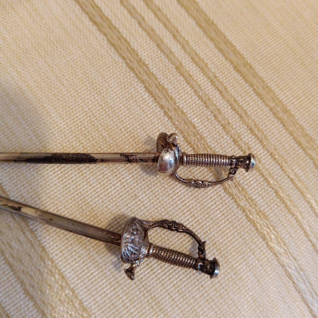 ヴィンテージ ティファニー 剣型 爪楊枝 カクテルピック 6本セット