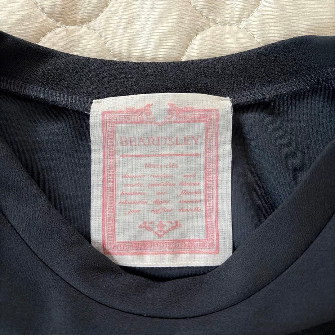 【美品】BEARDSLEY Tブラウス FREEサイズ ダークグレー