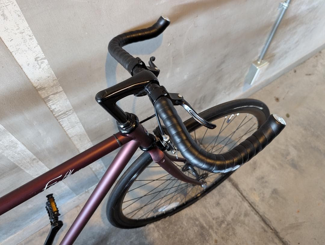 Fuji Feather シングルスピード バイク サイズ52 マットワイン