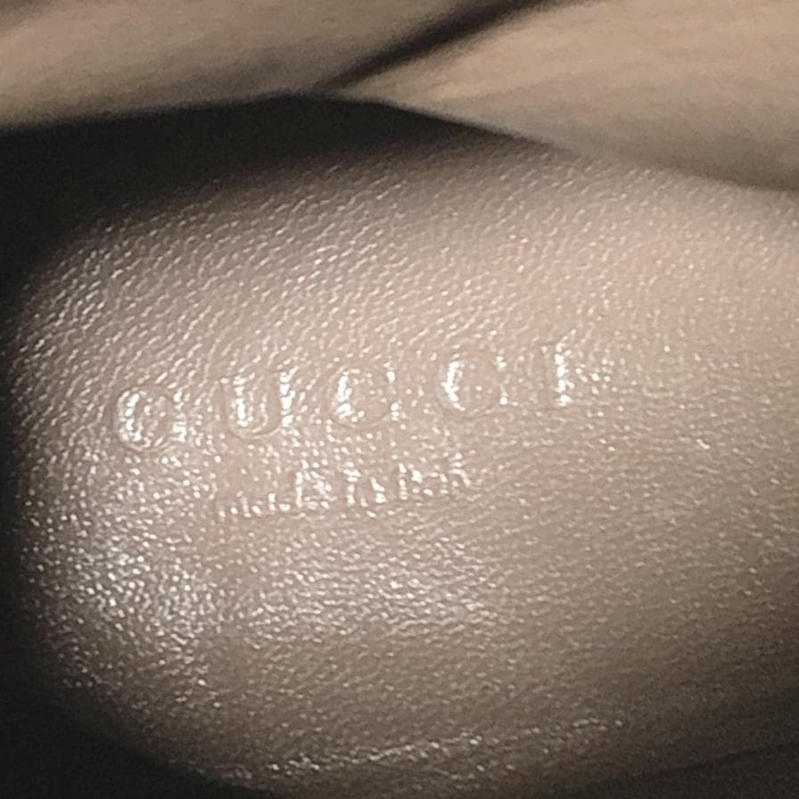 GUCCI グッチ スエード エンジニアブーツ GGロゴ ベージュ 35