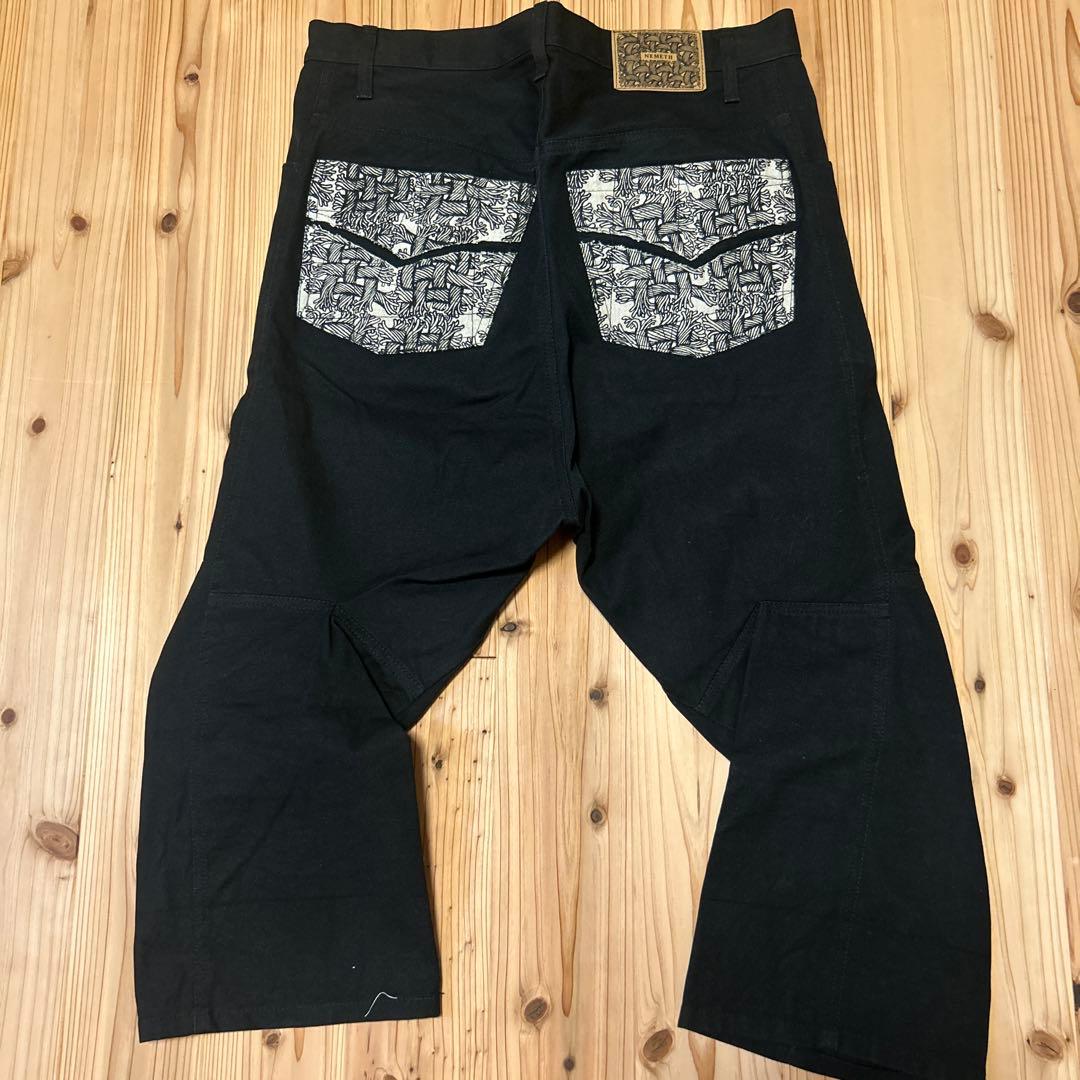 クリストファーネメス　サルエルパンツ　ブラック