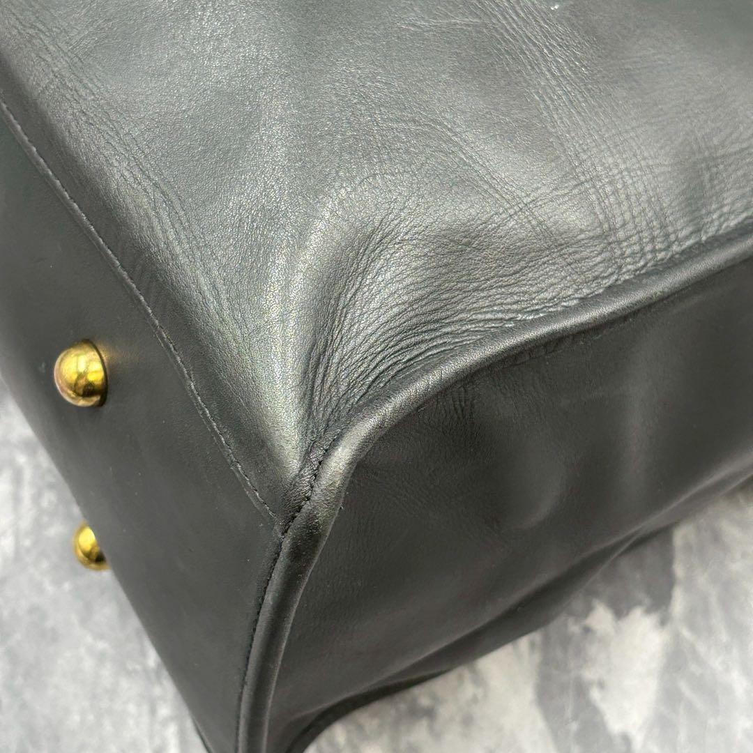 美品 ソメスサドル ビジネスバッグ オールレザー 大容量 ブラック