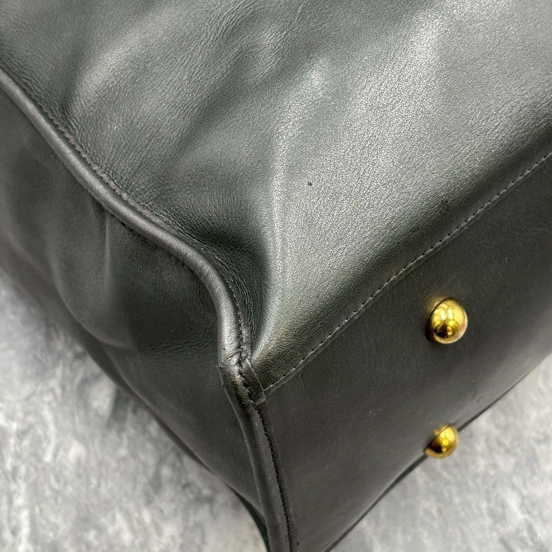 美品 ソメスサドル ビジネスバッグ オールレザー 大容量 ブラック