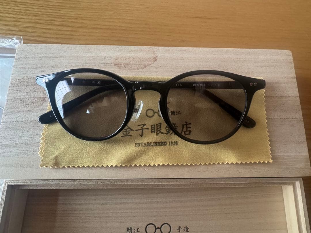 金子眼鏡 サングラス KCS-36 BK 美品
