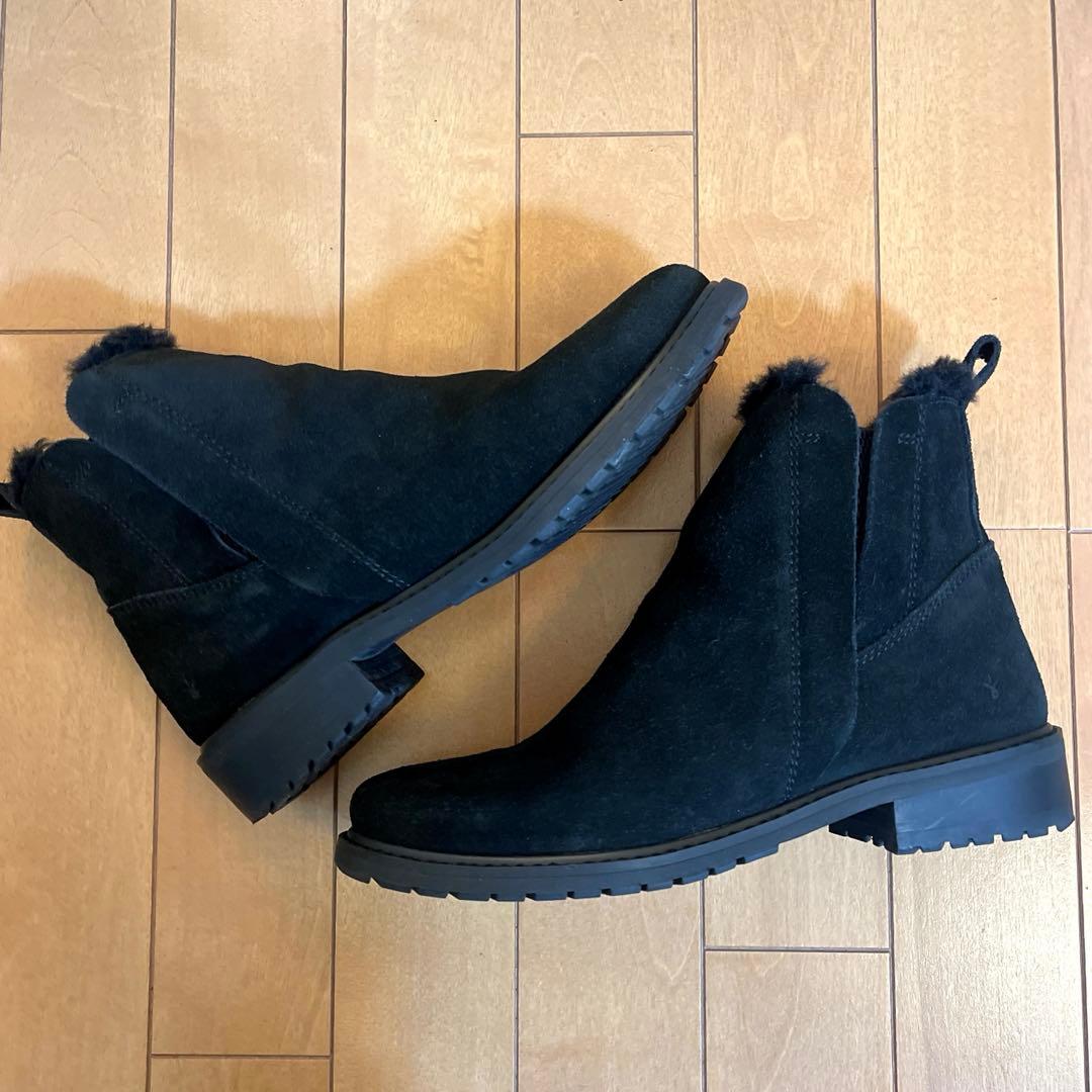 【美品】EMU Australia Pioneer サイドゴアブーツ 25cm黒
