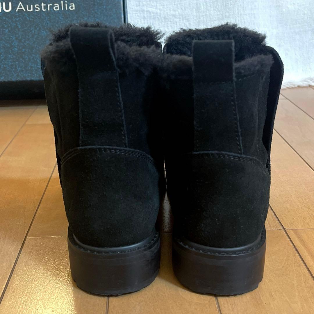 【美品】EMU Australia Pioneer サイドゴアブーツ 25cm黒