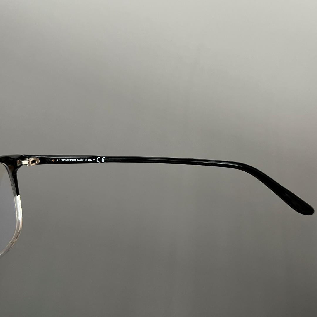 トムフォード メガネ ウェリントン 眼鏡 ブラック クリア ツートン 黒 透明