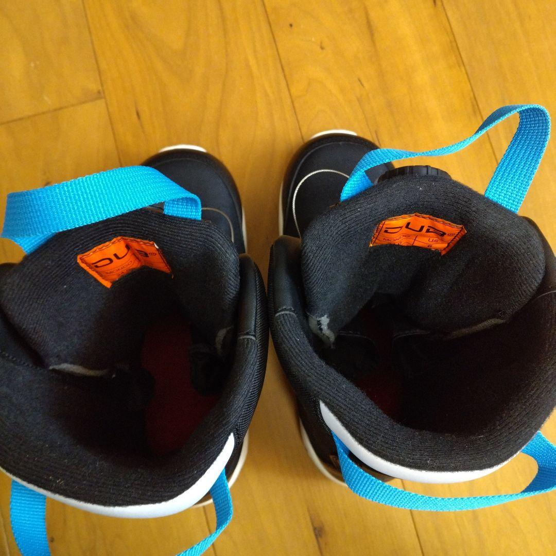 新品　DUB子ども用24cmスノーボードブーツ ブラック/ブルー