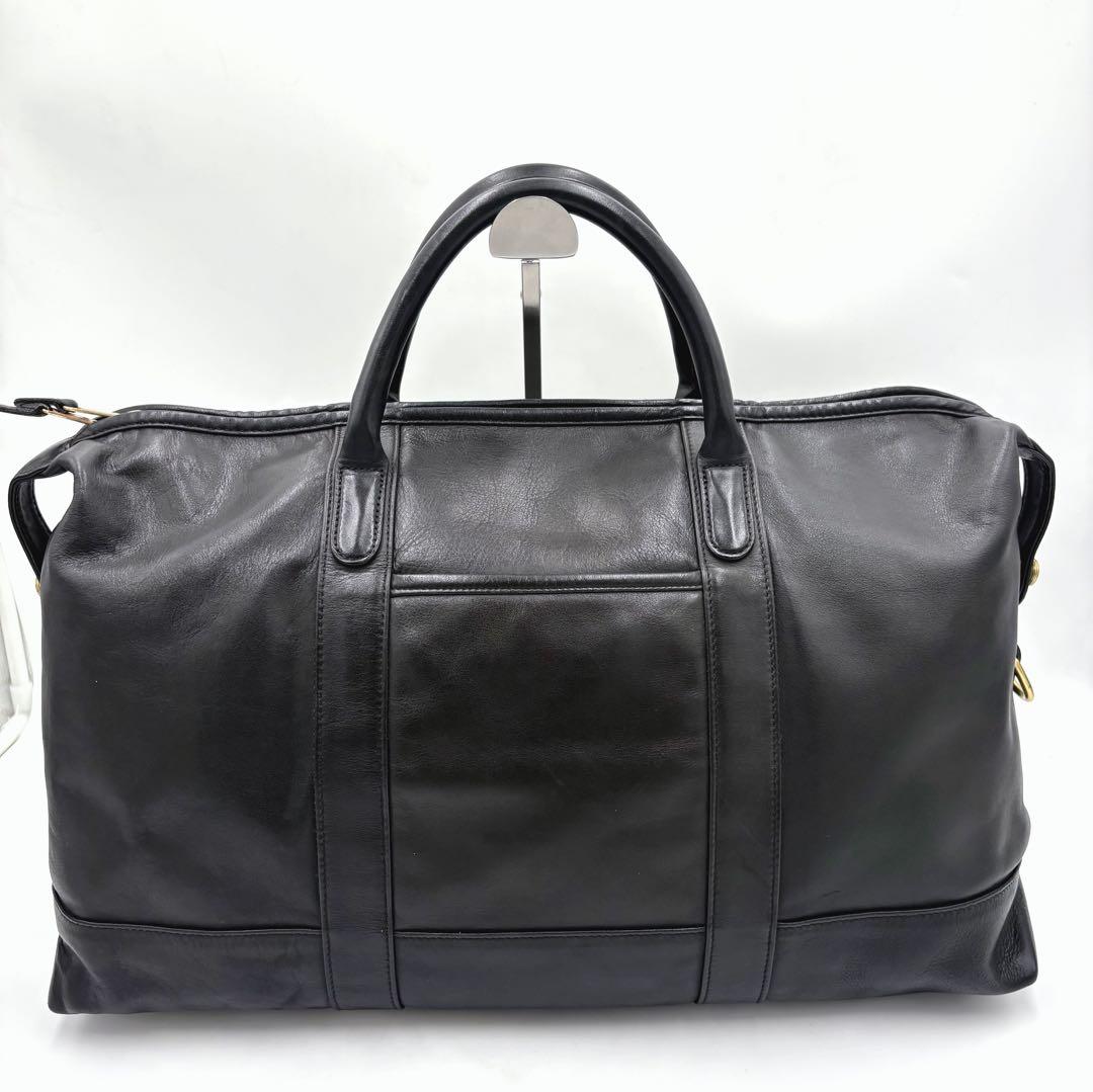 COACH オールドコーチ 305 レザー ボストンバッグ ハンドバッグ 黒