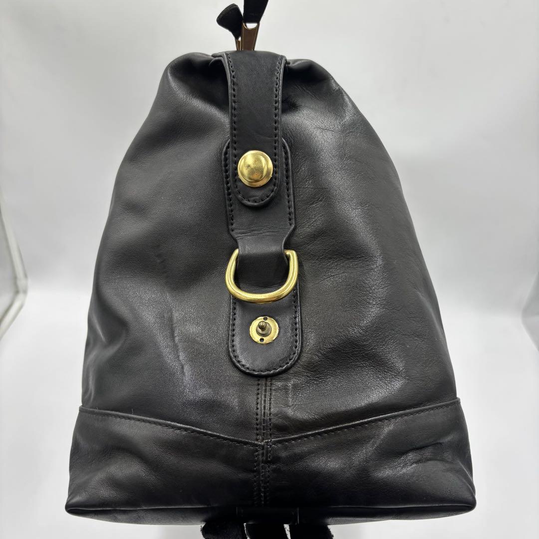 COACH オールドコーチ 305 レザー ボストンバッグ ハンドバッグ 黒