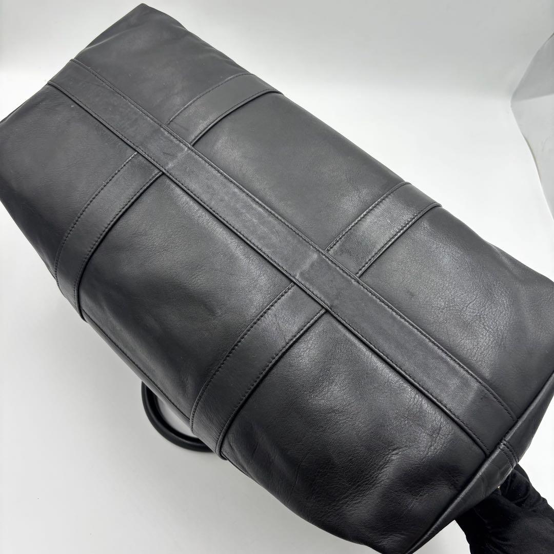 COACH オールドコーチ 305 レザー ボストンバッグ ハンドバッグ 黒