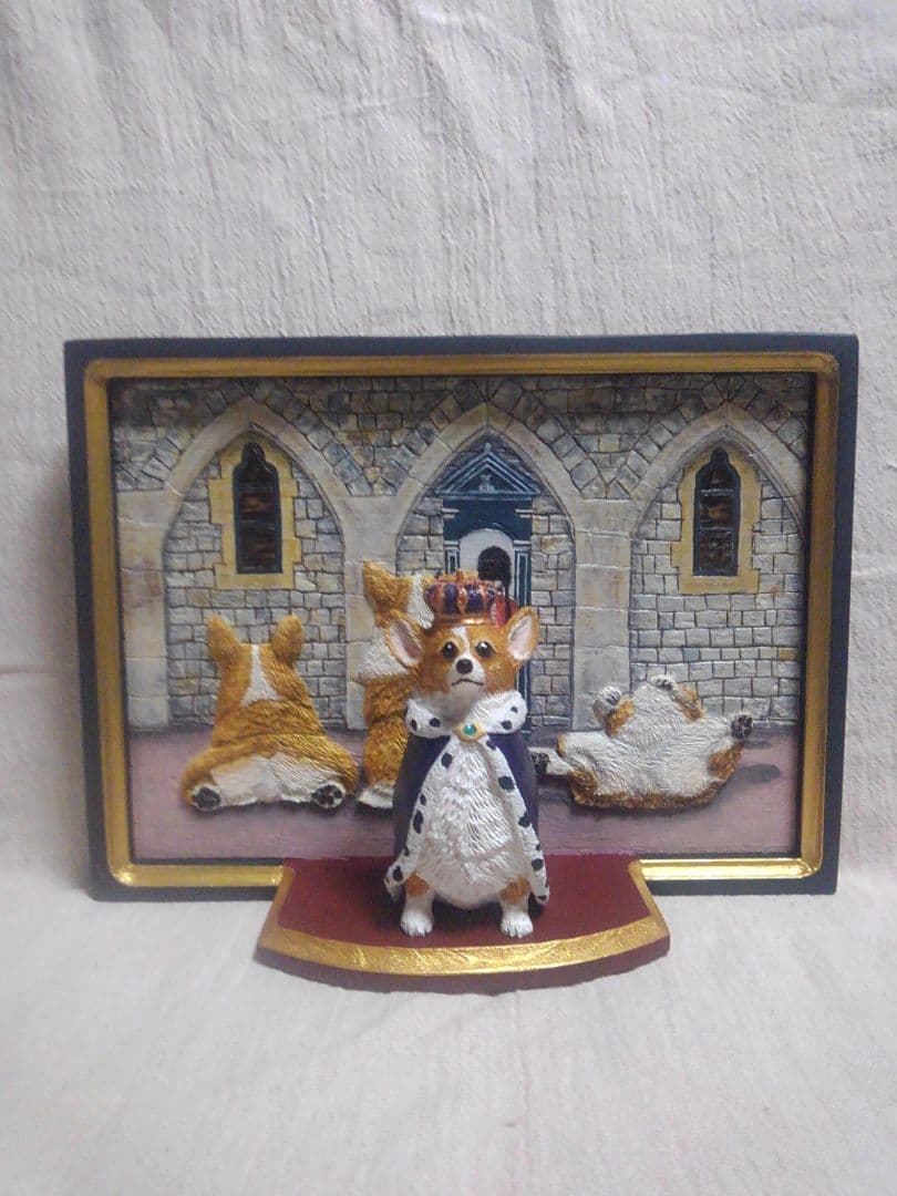 ロイヤルコーギーの壁掛け（制作中）