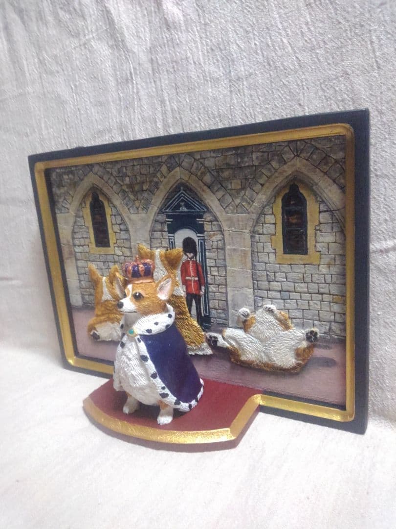 ロイヤルコーギーの壁掛け（制作中）