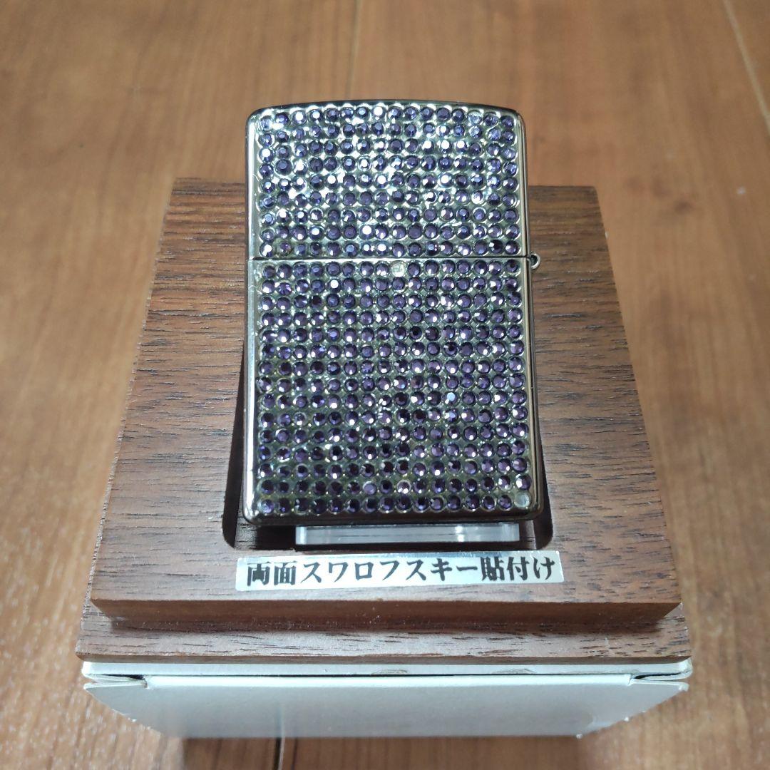 ZIPPO 両面スワロフスキー貼付け・飾箱