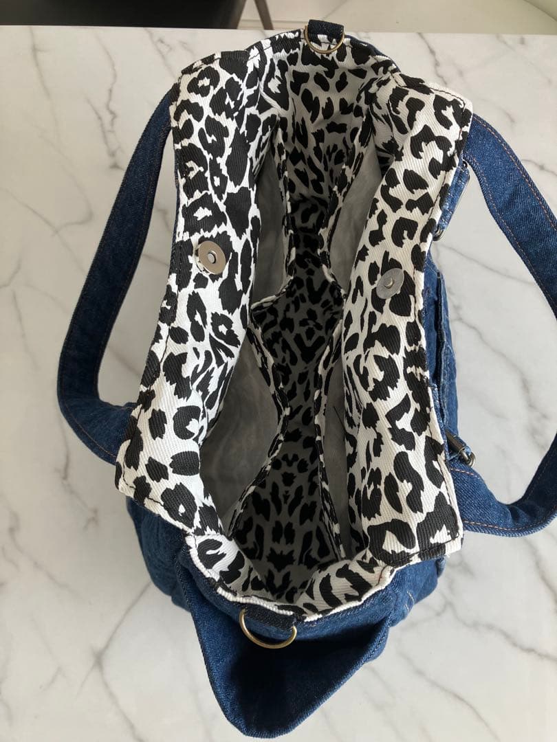 889 あいみょん♡大きめ　デニムリメイクバック　ハンドメイド2点