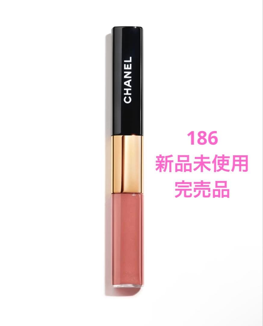 新品✨CHANEL ル ルージュ デュオ ウルトラ トゥニュ 186ピンクヌード