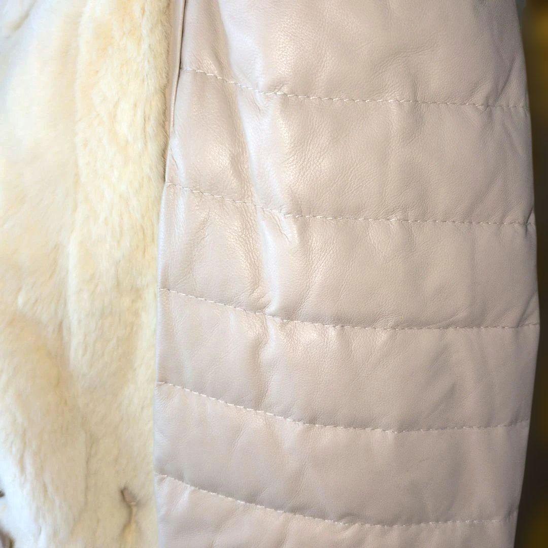 ⭕️フカフカレッキスフード付き2way毛皮コート