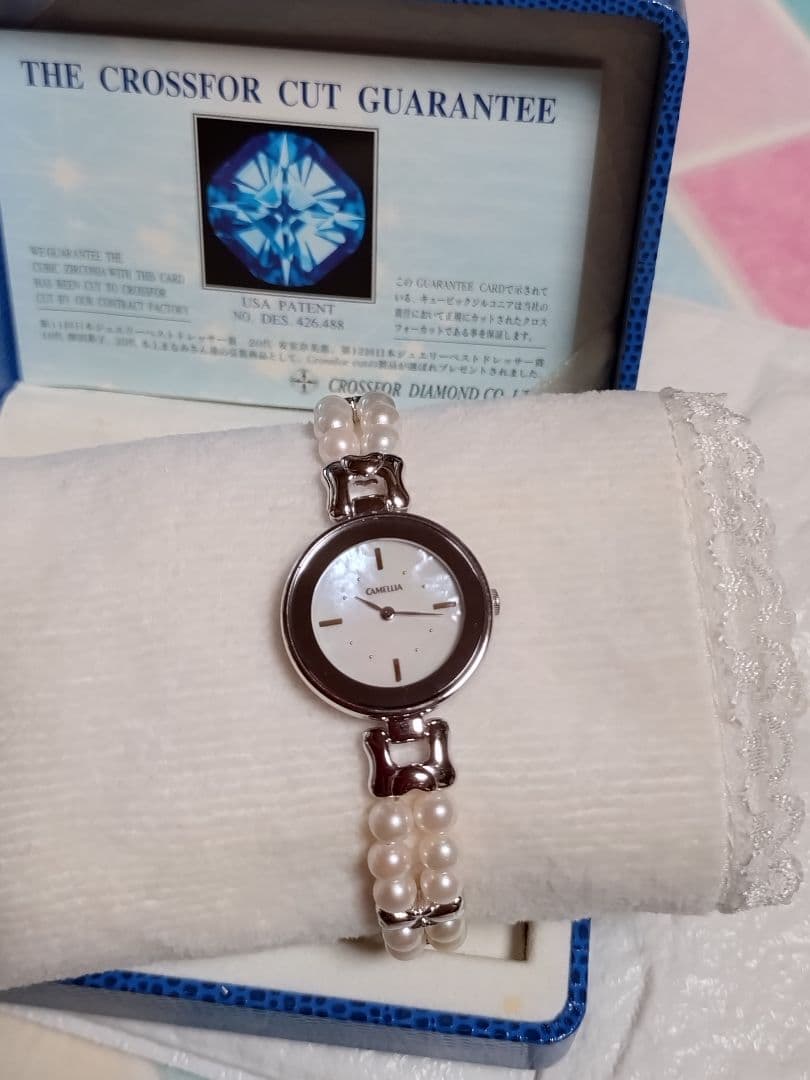 2/1までの限定価格‼️CAMELLIA♥パール腕時計