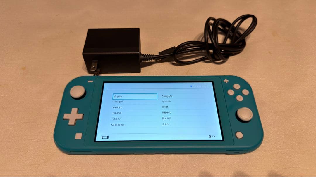 値下げしました。Switch Lite ターコイズ 本体 ACアダプター付