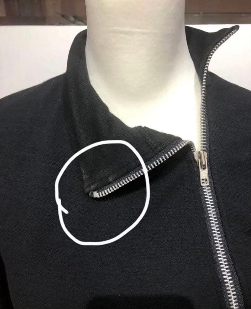 JeanPaulGaultier ブラック ハイネック ジッパー付き トップス