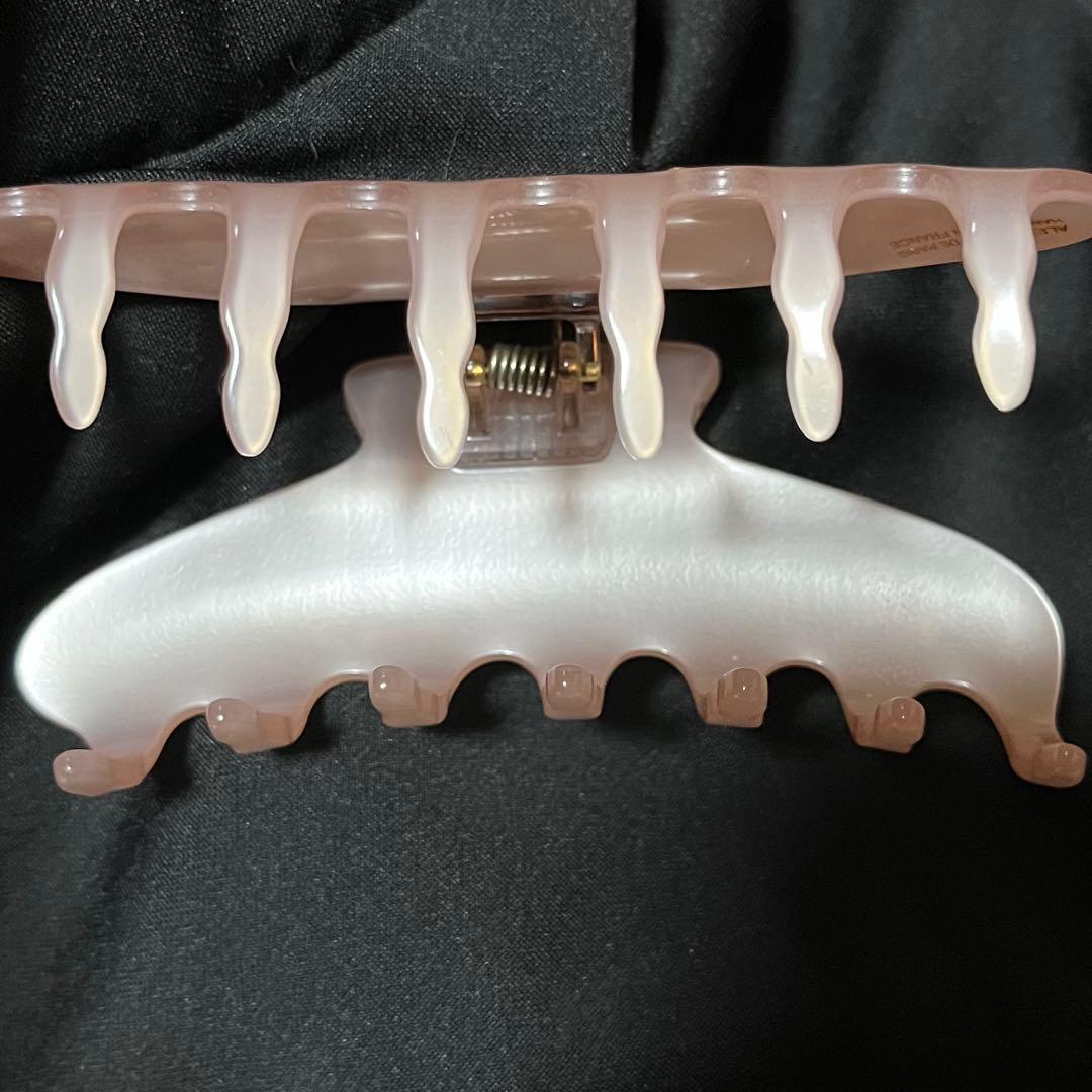 アレクサンドルドゥパリ ヘアクリップ　ラインストーン　ピンク　 L