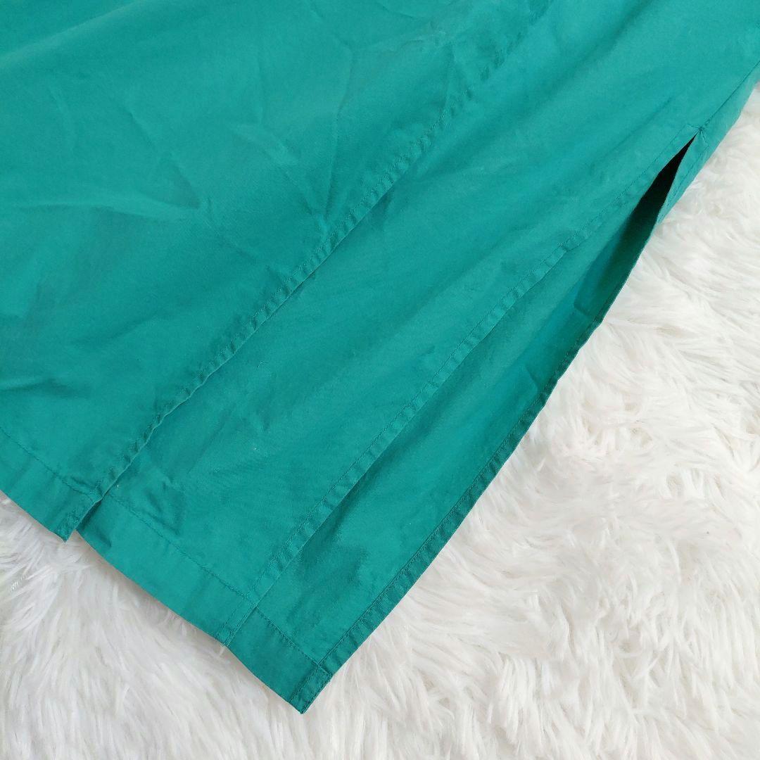 美品✨ヌキテパ　ワンピース　カシュクール 刺繍　ロング丈　ターコイズ