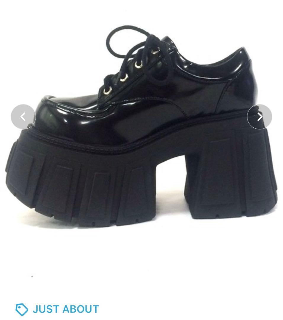 JUST ABOUT 厚底レースアップシューズ