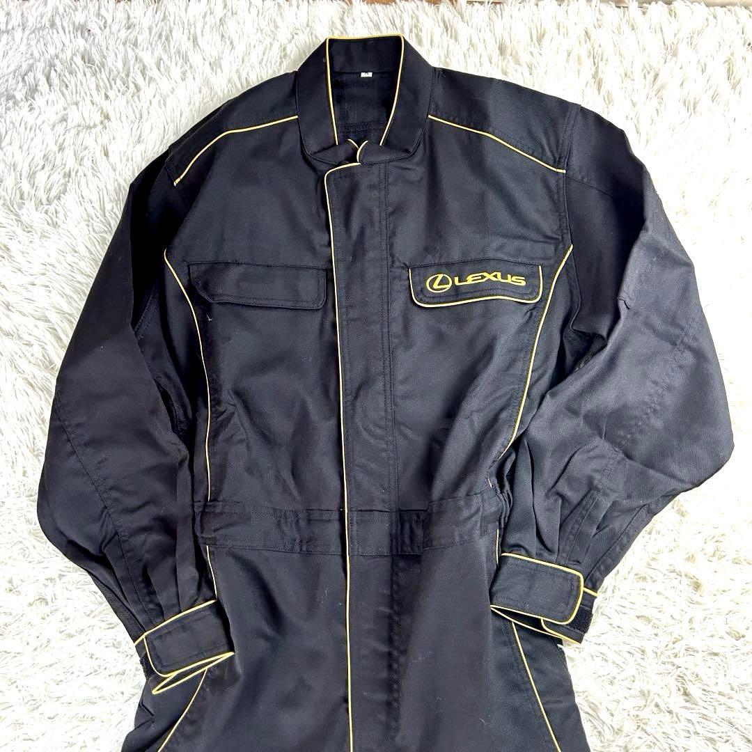 【新品未使用・レア】レクサス　LEXUS　ツナギ　ブラック×ゴールド　非売品　M
