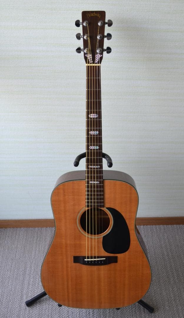 ヘッドウェイ HD-305 TOP単板 アコースティックギター ケース付