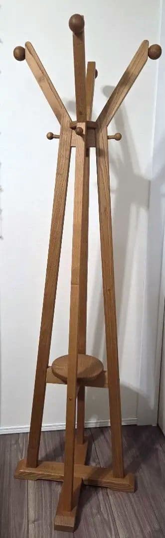 ポールハンガー　日本製　栗の木