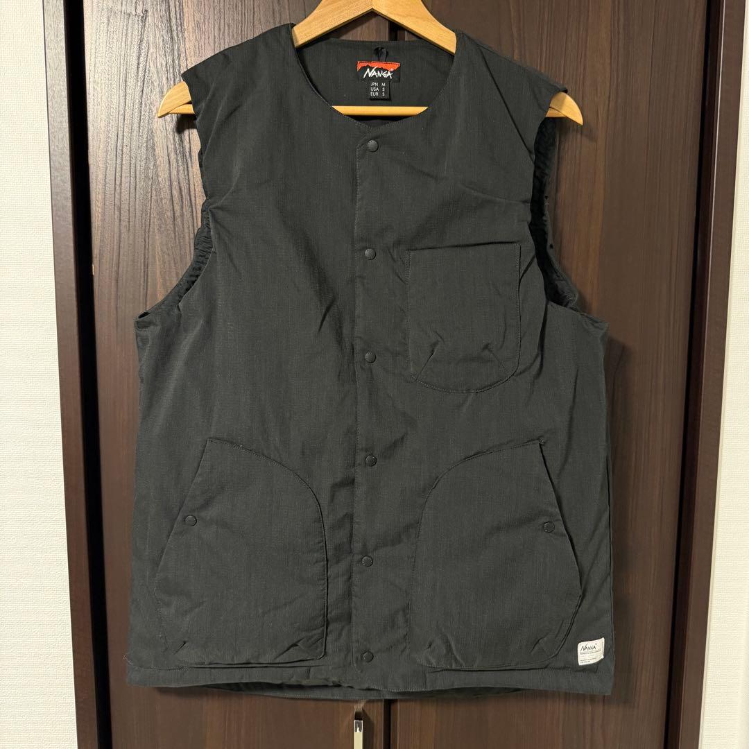 美品　NANGAナンガ　タキビリップストップ インナーダウンベスト