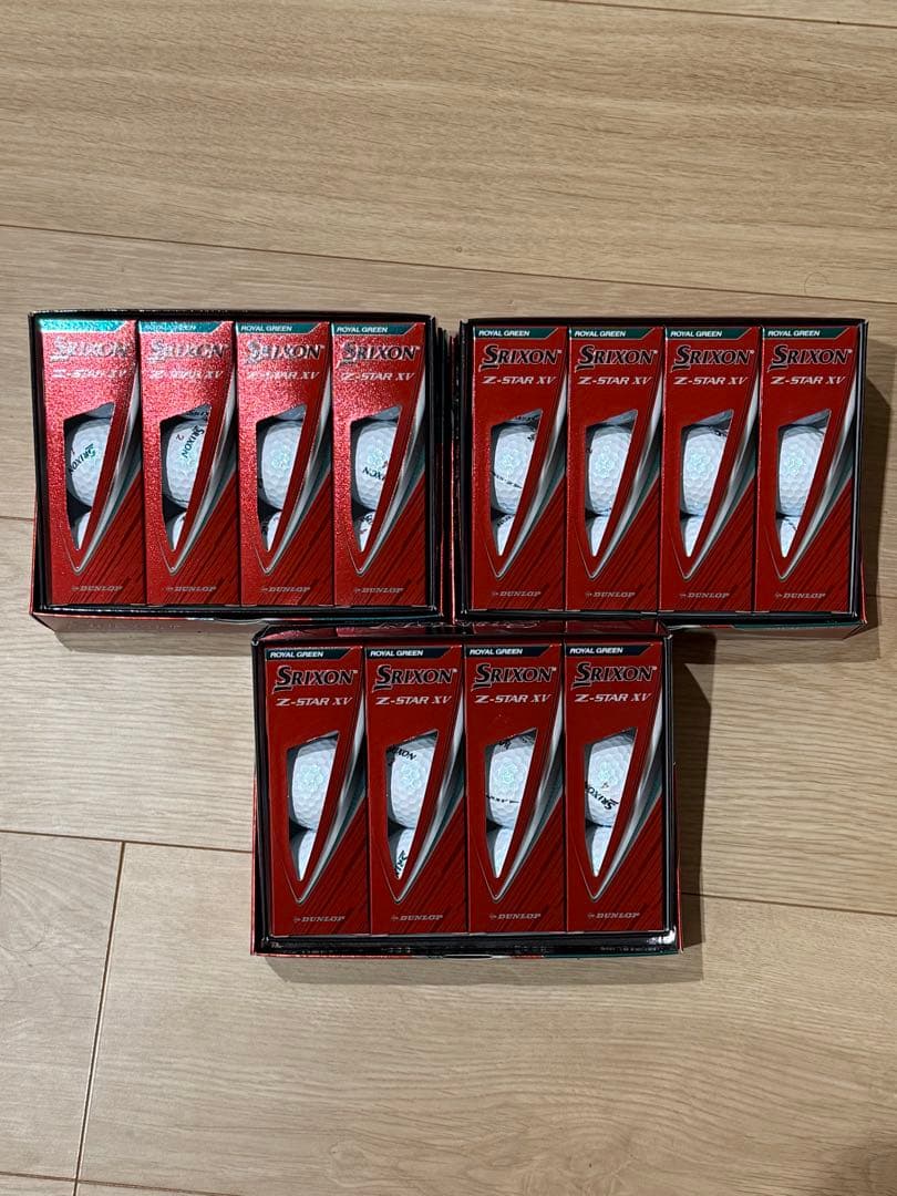 新品未使用スリクソンSRIXONZ-STAR XV ロイヤルグリーン 3ダース