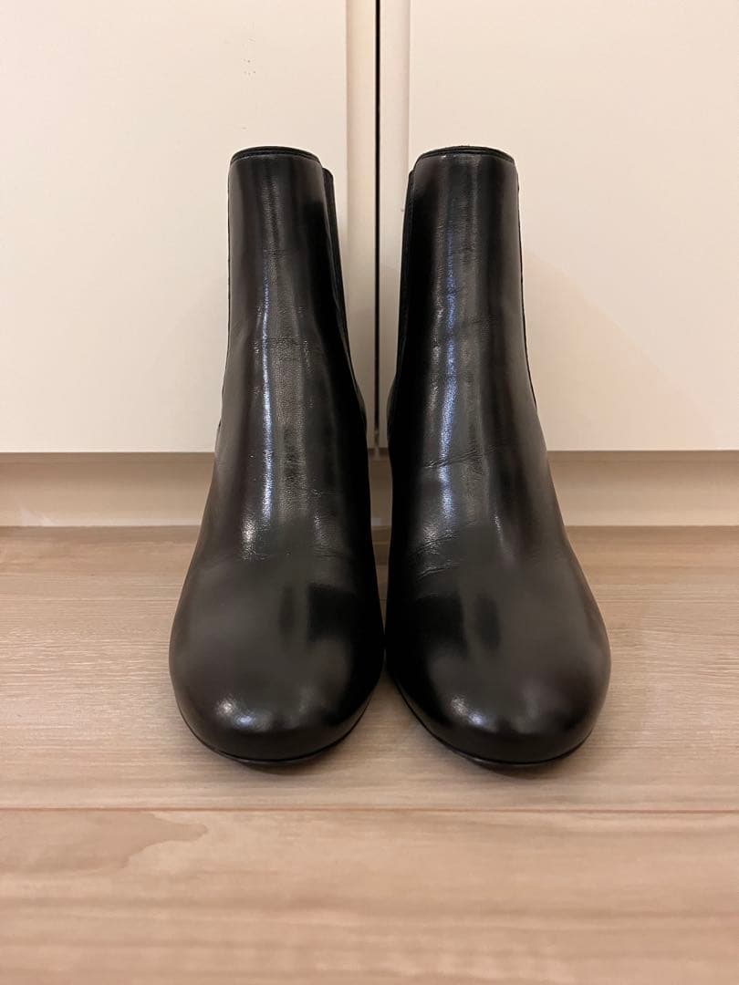 SAINT LAURENT ブラック サイドゴアブーツ