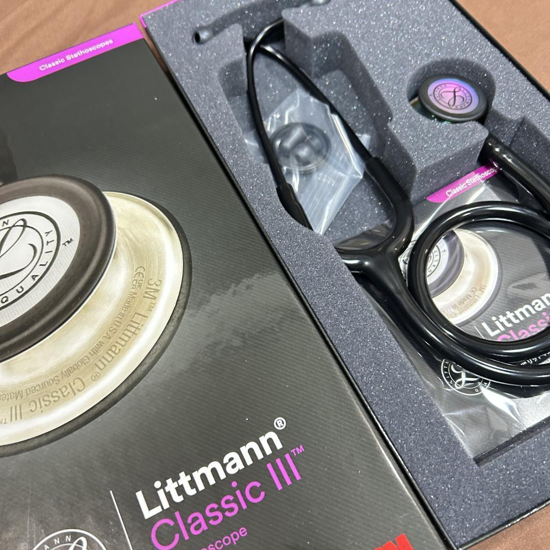 ◆聴診器　3M リットマン クラシックIII ブラックレインボーエディション