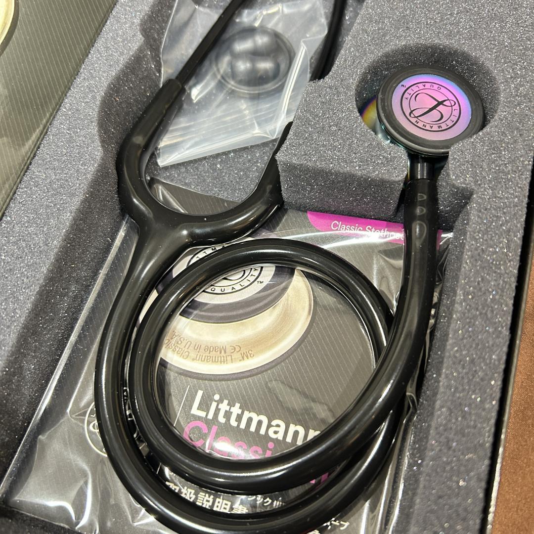 ◆聴診器　3M リットマン クラシックIII ブラックレインボーエディション